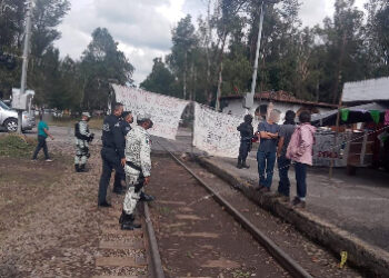 A través del diálogo, SSP libera las vías del tren en Uruapan y Pátzcuaro