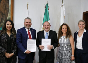 Firma Bedolla convenio con Unicef para impulsar acciones a favor de los infantes y adolescentes michoacanos