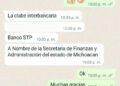 Vía WhatsApp, intentan defraudar a nombre de Secretaría de Finanzas y Administración de Michoacán