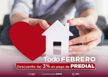 Todo febrero, 3% de descuento en impuesto predial