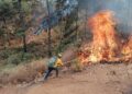 Apagan incendios forestales en Uruapan