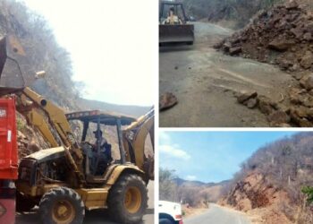 Administración de Apolonio Ureña repara tramo carretero Tumbiscatío-Los Chivos