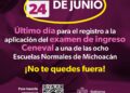24 de junio, el nuevo plazo de registro al examen Ceneval para entrar a Normales