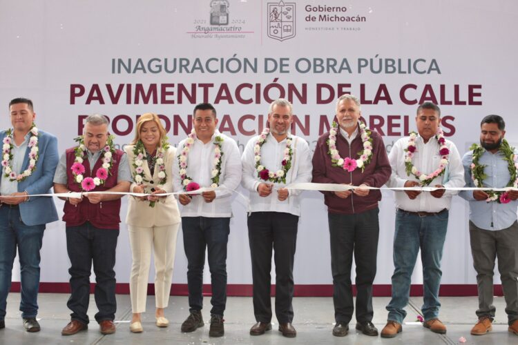 Inaugura Ramírez Bedolla varias obras por más de 4.6 mdp en Angamacutiro