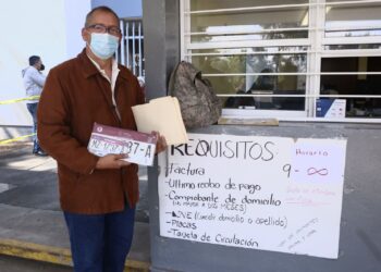 SFA, exhorta a ciudadanos a cumplir con pago para el canje de placas vehiculares