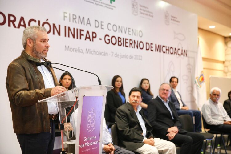 Firma Bedolla convenio con INIFAP para potenciar más producción agropecuaria