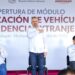 Inaugura Bedolla módulo para regularizar los vehículos extranjeros en Apatzingán