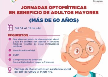 Promueve el DIF Uruapan la salud visual entre adultos mayores en este municipio