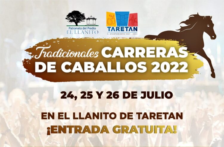 Listas las Tradicionales Carreras de Caballos en Taretan, anuncia el municipio