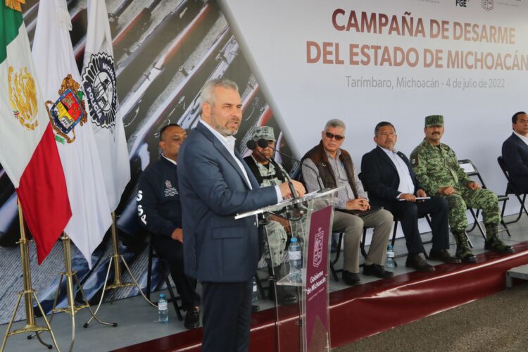 Inicia Ramírez Bedolla la estrategia Desarmando la Violencia en Michoacán