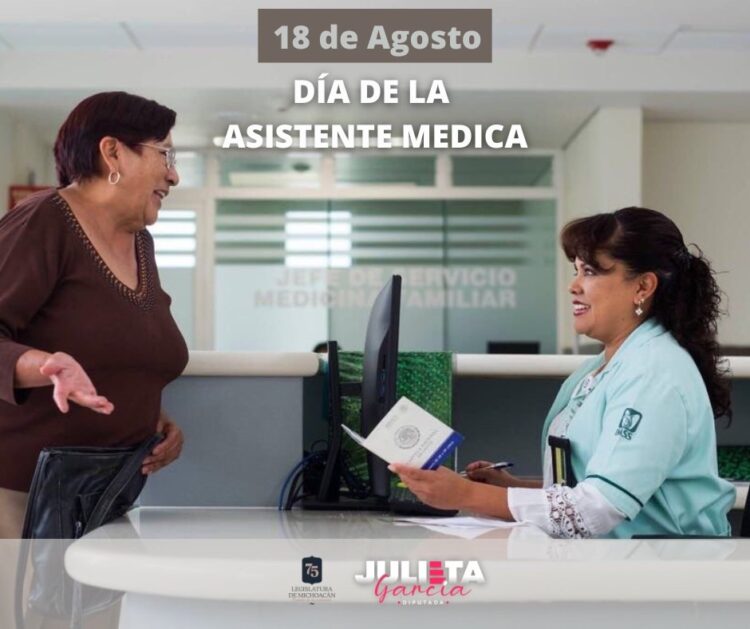Reconoce la Diputada Julieta García Zepeda labor de asistentes médicos