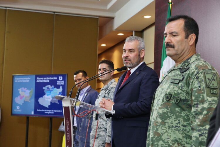 De octubre a junio, se redujo hasta 25% el índice delictivo en Michoacán: R. Bedolla