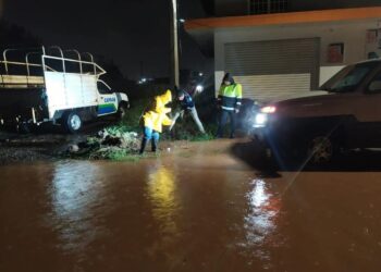 Las corporaciones de auxilio atendieron encharcamientos al oriente de Uruapan