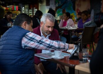 Nacho Campos y Alfredo Ramírez vieron proyectos de infraestructura de Uruapan