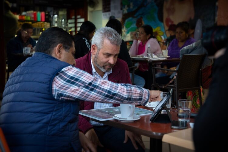 Nacho Campos y Alfredo Ramírez vieron proyectos de infraestructura de Uruapan