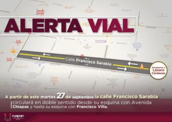 La Av. Francisco Sarabia tendrá doble sentido de manera temporal en Uruapan