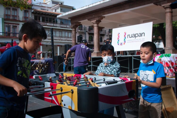 Incorporan el Ayuntamiento nuevos atractivos al Divertingo de Uruapan