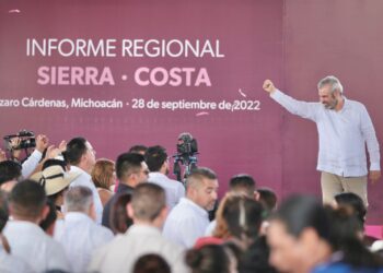 En informe regional, convoca Bedolla a la solidaridad con damnificados por sismos