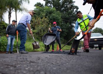 Realiza Gobierno de Uruapan jornada de bacheo intenso y recolección de basura