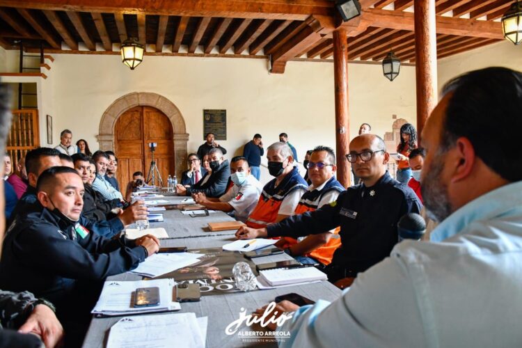 Realizan primera sesión para Seguridad de Noche de Ánimas 2022 en Pátzcuaro
