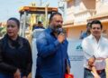 Inician pavimentación Julio Arreola y Oscar Escobar en Santa Ana Chapitiro