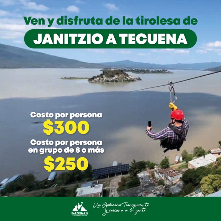 ¿Te gusta vivir al máximo? ¡ Ven a Pátzcuaro y disfruta de la tirolesa !