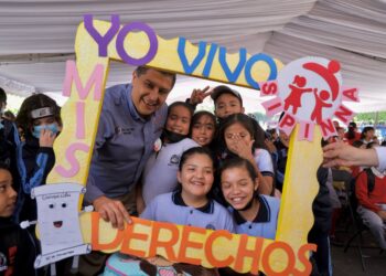 Promociona alcalde Nacho Campos los derechos de niñas, niños y adolescentes