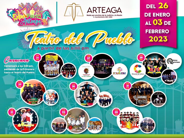 Invita Diego Palominos a todos a la inauguración de la Feria Arteaga 2023