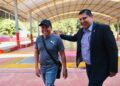Supervisa Nacho Campos obras en la Unidad Deportiva de Uruapan por 8 mdp