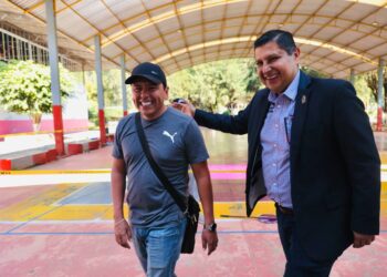 Supervisa Nacho Campos obras en la Unidad Deportiva de Uruapan por 8 mdp
