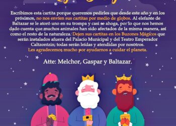 Cartita cariñosa de los tres Reyes Magos a todas las niñas y niños de Pátzcuaro