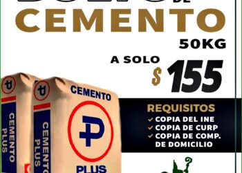 Oferta Ayuntamiento bultos de Cemento para Pavimentar Progreso de Pátzcuaro