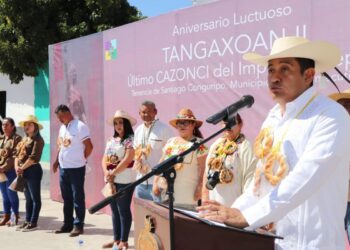 Recuerdan la muerte de Tanganxuan ll en Santiago Conguripo, Mpio Angamacutiro