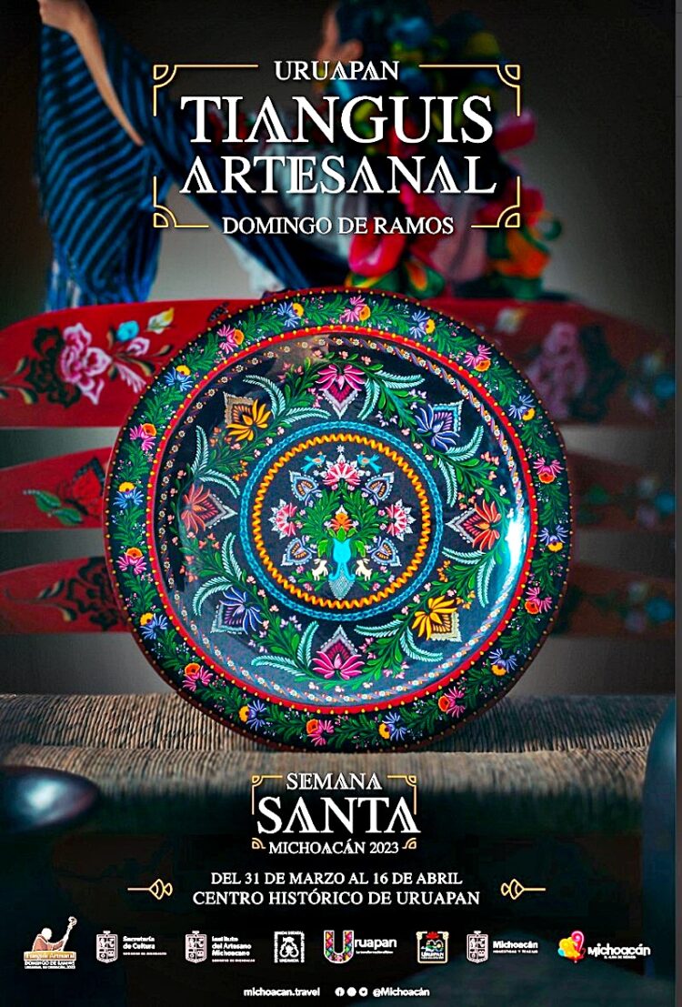 En Abril, el Tianguis Artesanal Domingo de Ramos en Uruapan, versión 2023