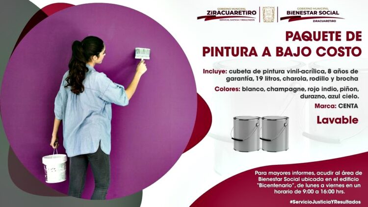 Ziracuaretiro, pintando su presente y su futuro con bienestar: Itzel Gaona Bedolla