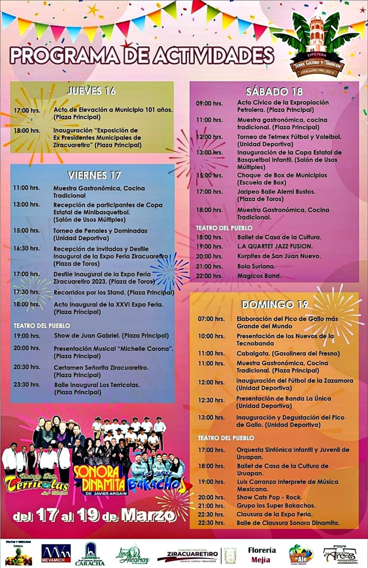 ¡¡ Hoy inicia la Feria de Ziracuaretiro !!