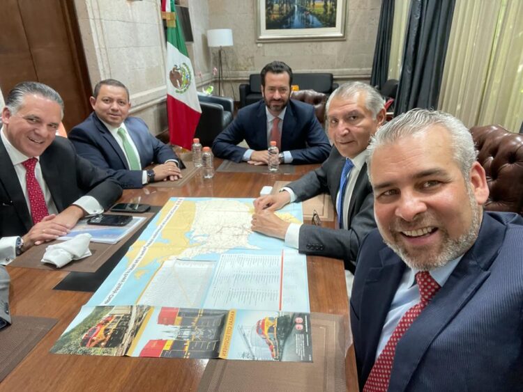 Bedolla, Segob y KCS reiteran trabajo conjunto para desarrollo michoacano