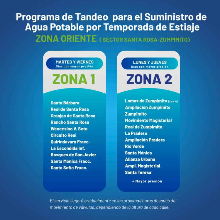 Racionará Capasu servicio de agua potable en la zona oriente de Uruapan