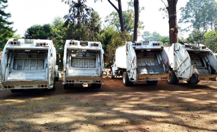 Refuerza Uruapan recolección de basura con 4 camiones más a los 25 existentes