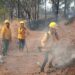 Despliegan helicóptero para sofocar nuevo incendio forestal en Ziracuaretiro