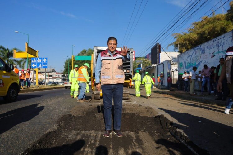 Invierte gobierno de Nacho Campos 200 mdp para rehabilitar 12 km de vialidades