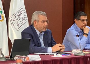 Revisan Bedolla y Nacho Campos avances de tres proyectos para Uruapan