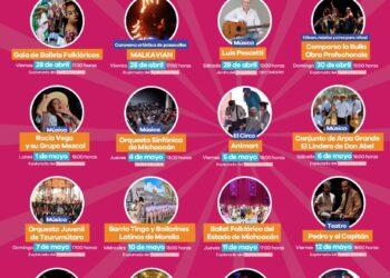 Cartelera Festival Michoacán de Origen
