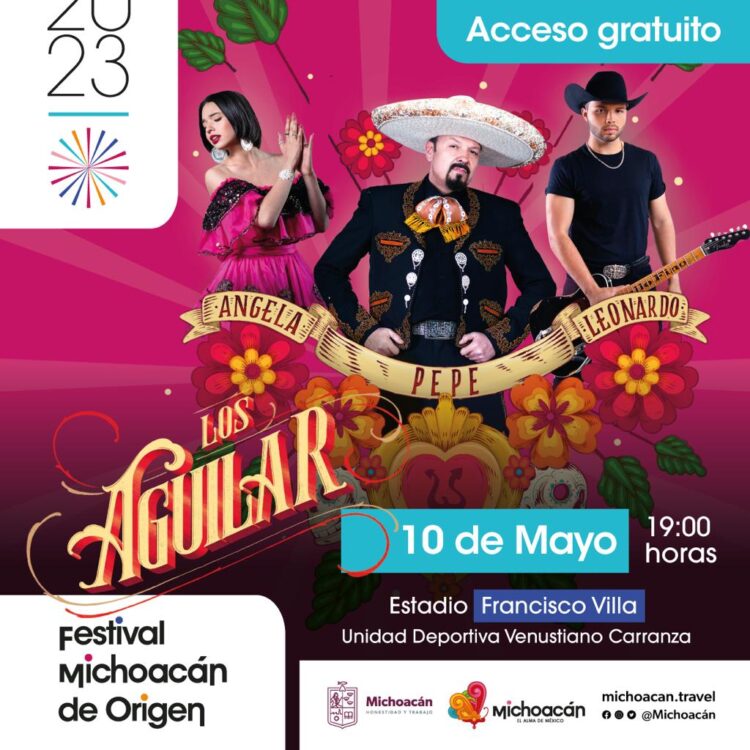 Concierto gratuito de los Aguilar, regalo del Gobierno estatal por Día de Madres