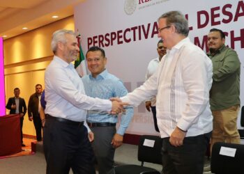 Marcelo Ebrard, importante promotor de la inversión en Michoacán: R. Bedolla