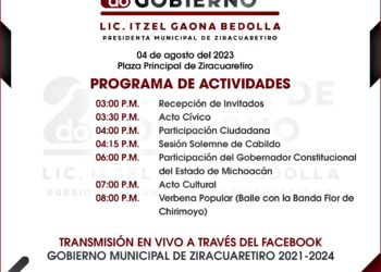 Invita alcaldesa de Ziracuaretiro a toda la población a su 2do informe de gobierno
