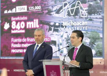 Distribuidor de Morelia con salida a Salamanca, con 92% de avance: SCOP