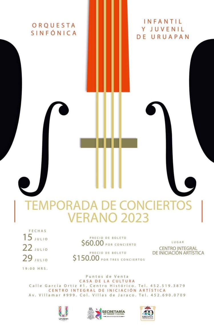 Temporada de conciertos verano 2023: Uruapan