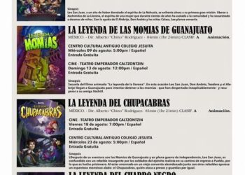Pátzcuaro te comparte la cartelera del ciclo 3 de Cine Mexicano en Acción