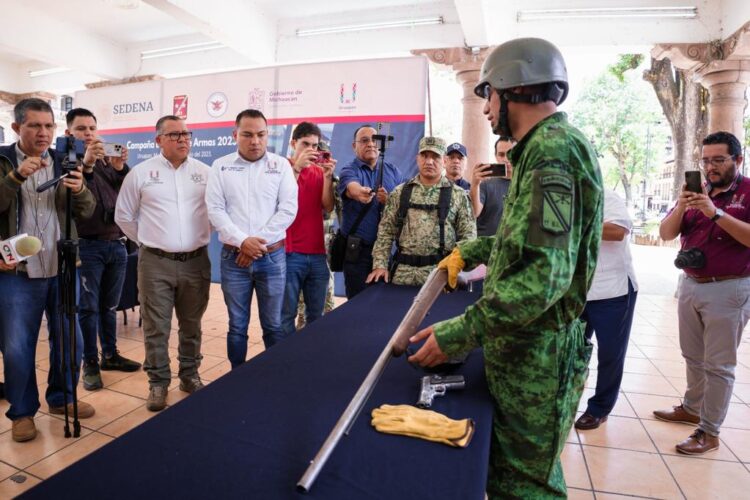 Inicia la Sedena en Uruapan su Campaña de Canje de Armas del 2023